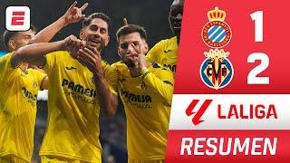 VILLARREAL derrotó 2-1 a ESPANYOL y se ubica detrás de BARCELONA y REAL MADRID | RESUMEN | La Liga