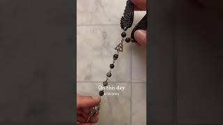 throwback prayer beads for The Morrigan #prayerbeads #themorrigan #celtic #pagan