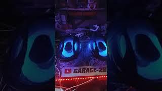 подсветка задних динамиков кибер ода Иж 2126 гараж-28 акустика полка garage-28 diy leds amp sound