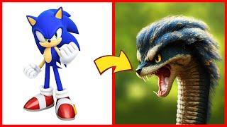 SONIC the Hedgehog ALL CHARACTERS as SNAKE 2024