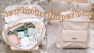 WHAT'S IN MY NEWBORNS DIAPER BAG 2023 | 0-3 MONTH DIAPER BAG ESSENTIALS