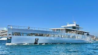 Steve Job’s Family Yacht VENUS Departing Gibraltar