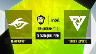 Dota2 - Team Secret vs Tundra Esports - Game 1 - ESL One Birmingham 2024 - CQ - WEU
