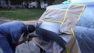 Mobile Auto Bodywork & Paint Job (fixing a dent with a uni-spotter)