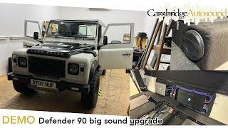 Land Rover Defender massive audio upgrade - Hertz Mille Pro, Audiotec Fisher Helix amps