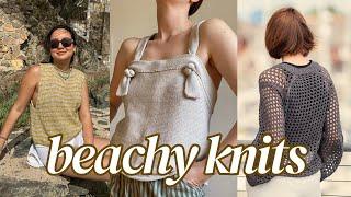 beachy knitting patterns for flawless coastal grandmother style and European summer vibes