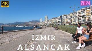 Izmir, Turkey walking tour 4K 60FPS 2024 | Izmir city center walk