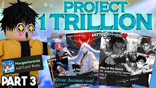 *4M ROLLS* 2 Manga & 2 Divine Ascension! Project 1 Trillion - Roblox Anime Card Battle Part 3