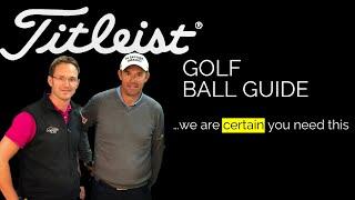 2023 Titleist Ball Guide