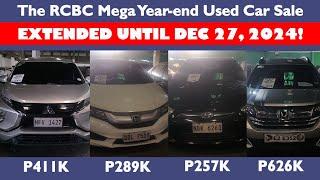 RCBC Mega Year-end Used Car Sale at Bagumbayan Auto Warehouse. Silipin natin mga low priced units