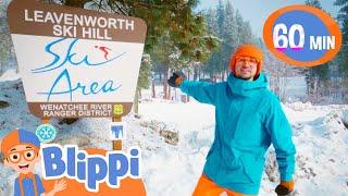 Playing in the Snow Blippi Goes Skiing | Fun with Blippi! | Blippi Educational Songs for Kids