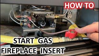 How To Start Gas Fireplace Insert | The DIY Guide | Ep 39