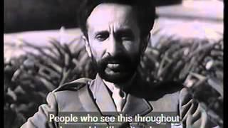 Emperor Haile Selassie I Speaks In English