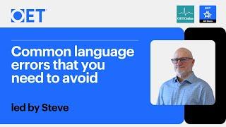 Class with OET Online: Common Language Errors That You Need to Avoid!