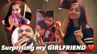 SURPRISING my Girlfriend ️ || Shocking Reaction || Couple Vlog || DEEP & SANJANA ( Dsanj )