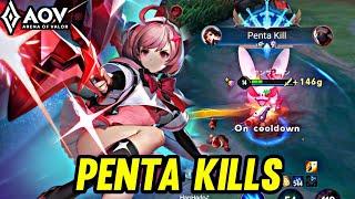 AOV : VIOLET DIMENSION BREAKER GAMEPLAY | PENTA KILL - ARENA OF VALOR LIÊNQUÂNMOBILE ROV