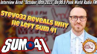 Stevo32 Reveals Why He Left Sum 41 & What Got Him Back Into Drumming 10 Plus Years Later