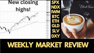 All time closing highs. Weekly Market Review.