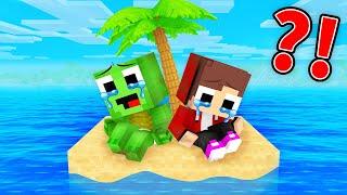 Baby Mikey and Baby JJ Survive On The TINIEST Island in Minecraft (Maizen)