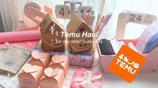 TEMU Haul for my small business Temu small business packaging ideas & desk decor for my studio space