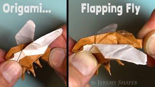 Origami Fly - Pull the Tail and the Wings Flap