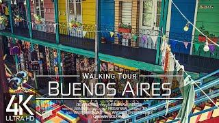 【4K 60fps】 VIRTUAL WALKING TOUR:  «Buenos Aires - Argentina 2022»  ORIGINAL SOUNDS  NO COMMENT