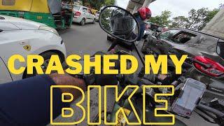 Crashed my bike | Great drivers of Bengaluru roads_8