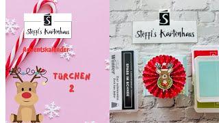 Kartenhaus Adventskalender Türchen 2 Anleitung für Verpackung Box Goodie Swap