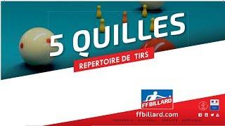 5 Quilles : répertoire de tirs et notions de stratégie