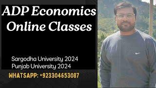 ADP Economics Online Classes || Whatsapp: +92 330 4653087