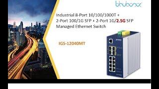 IGS-12040MT Industrial 8-Port Managed Ethernet Switch