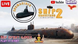 SCRAPPING FOR A LIVING | SHIP GRAVEYARD SIMULATOR 2 | with @GameTimeUK | YOUTUBE/TWITCH LIVESTREAM