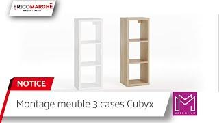 Notice de montage - Meuble 3 cases Cubyx Mode de Vie| Bricomarché