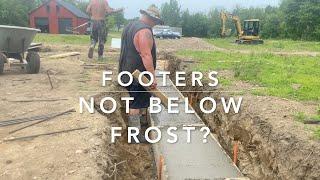 How can we build a footer that is above the frost line?