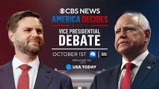 Watch: CBS News Vice Presidential Debate simulcast