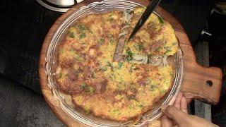 Bread Crumbs Omelette Recipe | Street Food