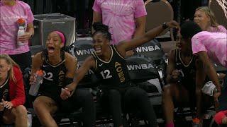  A'ja Wilson & Chelsea Gray MOCK Jackie Young After They Watch Replay Of Her Almost Getting Injured