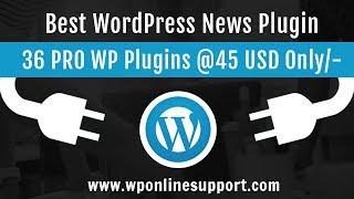 WP News and Scrolling Widgets - WordPress Plugin