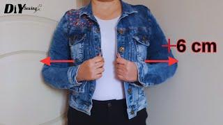 Secret Sewing Secrets to Expand Your Tight Denim Jacket / DIY Sewing