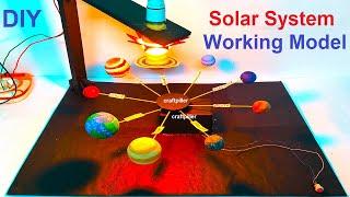 solar system working model - new design - innovative science project - diy | craftpiller