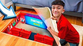 Construí Um Quarto Secreto Gamer Pro Ricardinho!!