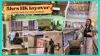 5hrs HONG KONG layover  VISA FREE + what to do inside the airport (premium economy @cathaypacific)