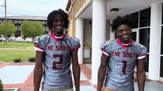 Twin football standouts Erick and Derick Smith of Southside talk competing and winning