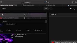 my first livestream