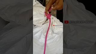lncredible rope tricks - sack knot #trending 12