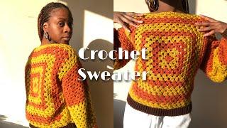 Crochet Granny square Sweater