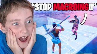 MACRO CHEATER 7 Year Old VOICE TROLLING With My Little Brother!