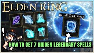 How to Get 7 OP HIDDEN Sorceries - Ranni's Dark Moon Location & More  - Elden Ring Legendary Spells!