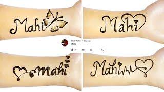 "Mahi" name mehndi designs | Mahi name mehndi tattoos | mahi Tattoo | name mehndi design |