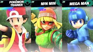 Super Smash Bros Ultimate Amiibo Fights 11pm Finals Red vs Min Min vs Mega Man